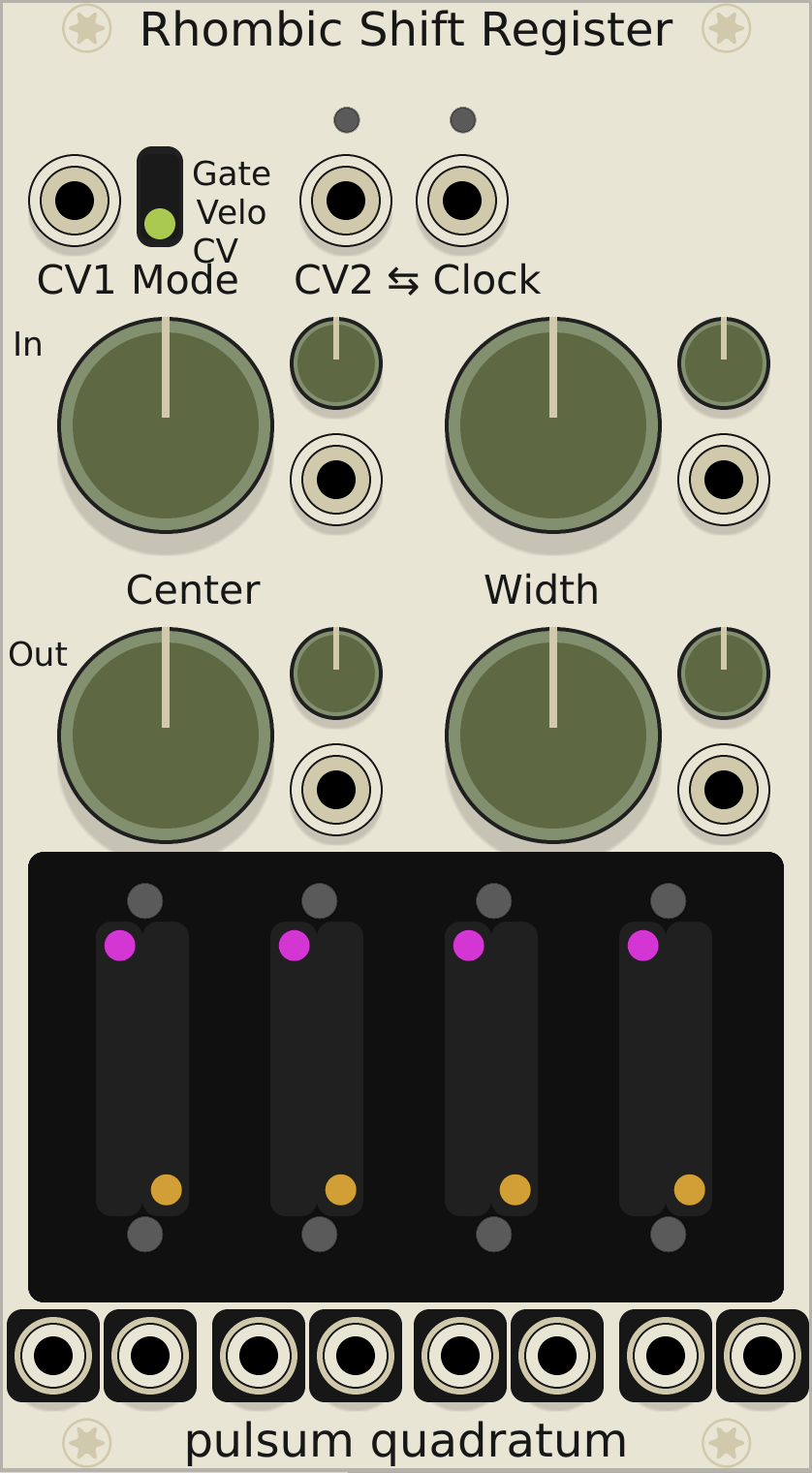 Rhombic Shift Register β 1